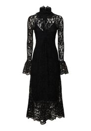 Stretch Lace T-neck Dress