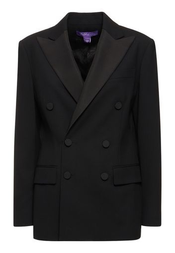 Shelden Wool Crepe Double Breast Jacket