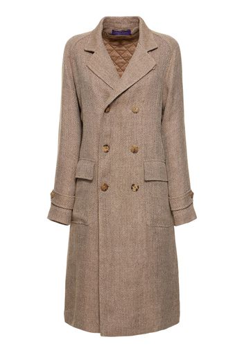 Double Breast Linen Midi Coat