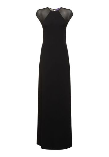 Sheer Viscose Sleeveless Maxi Dress