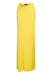 Knot & Split Satin Long Skirt