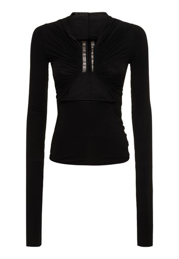 Prong Open Front Jersey Top