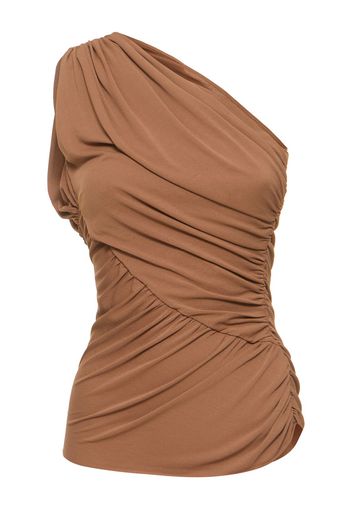 Amira Draped One-shoulder Top