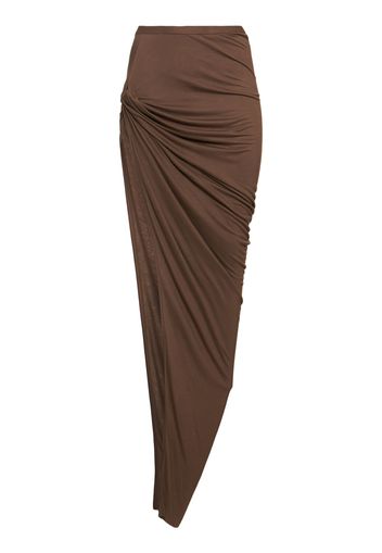 Edfu Asymmetric Twist Jersey Skirt