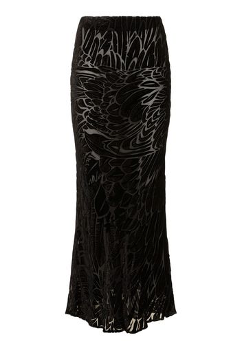 Velvet Devoré Long Skirt