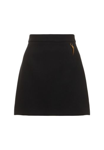 Compact Viscose Jersey Mini Skirt