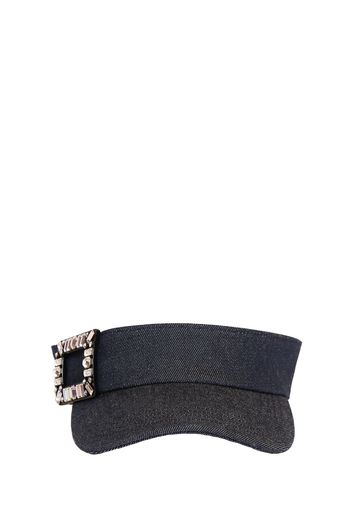 Viv' Skate Denim Visor W/crystals