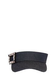 Viv' Skate Denim Visor W/crystals