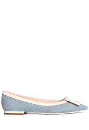 10mm Gommettine Denim Ballerina Flats