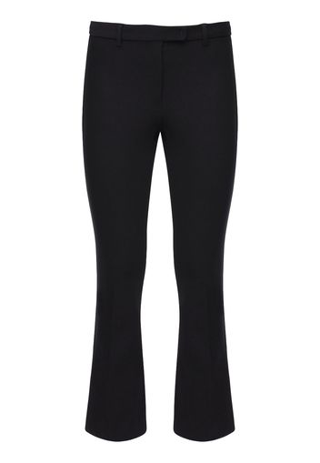 Cropped Stretch Cotton Twill Pants