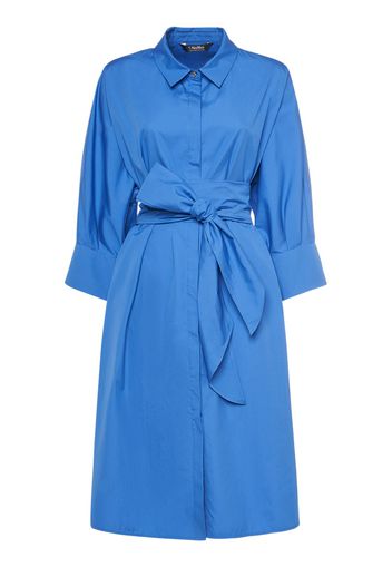 Tabata Poplin Belted Midi Shirt Dress