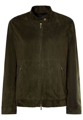 Jene Leather & Suede Biker Jacket