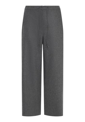 Floria Wool Blend Flannel Straight Pants