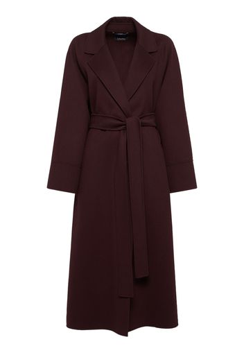 Agata Belted Wool Long Coat