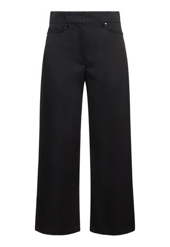 Milo Cotton Gabardine Wide Pants