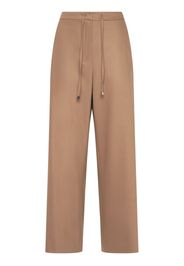 Floria Wool Blend Flannel Straight Pants