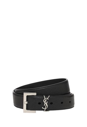 3cm Monogram Leather Belt