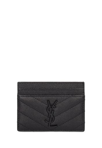 Monogram Grained Leather Card Holder