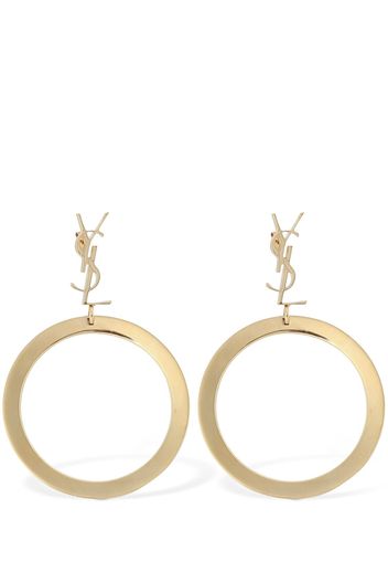 Brass Hoop Earrings