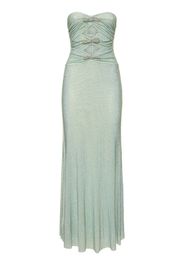 Embellished Strapless Maxi Dress