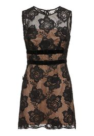 Lace Mini Dress W/ Velvet Bows