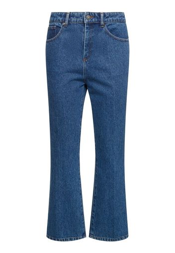 California Mid Rise Denim Flared Jeans