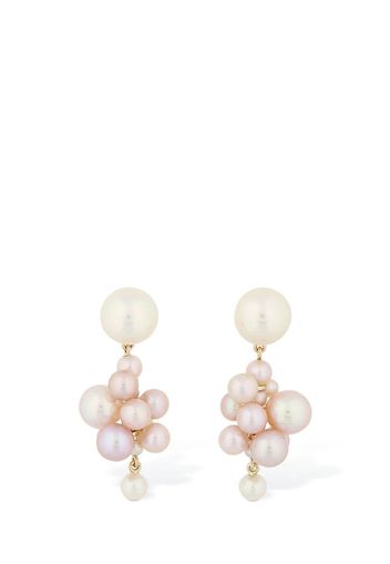 Botticelli Rose Pearl Earrings