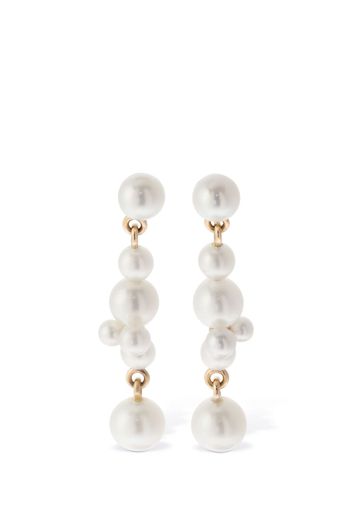 14kt & Pearl Holly Splash Earrings