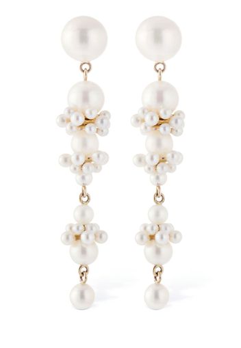 14kt Tulip Perle Pearl Earrings