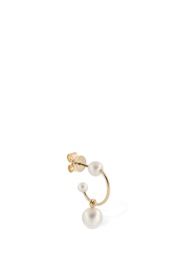 Claudia Pearl Hoop Mono Earring