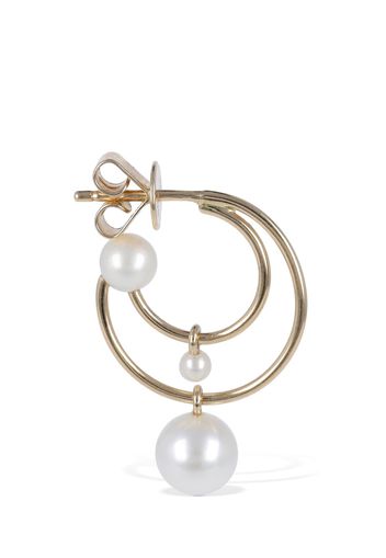 14kt Petit Bain Pearl Mono Earring