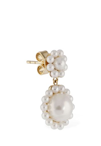 Deux Jeanne 14kt & Pearl Mono Earring