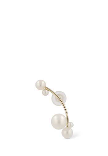 Stellari 14kt Gold & Pearl Mono Earring