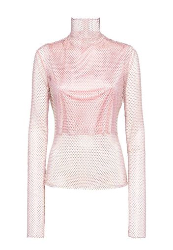 Valdai Embellished Mesh Top