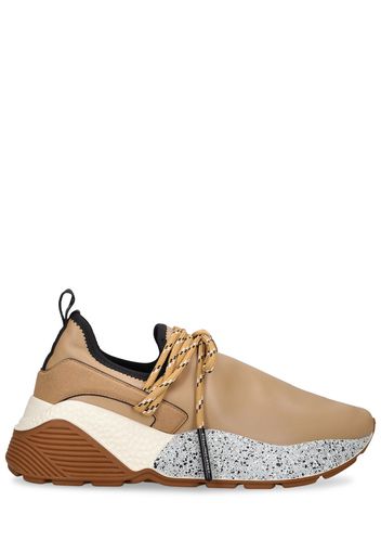 Eclypse Faux Stretch Leather Sneakers