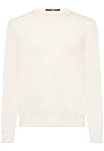 Silk & Cotton Crewneck Sweater