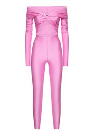 Kendall Shiny Stretch Lycra Jumpsuit