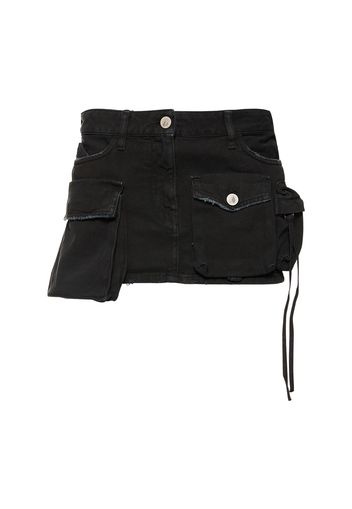 Fern Denim Cargo Mini Skirt