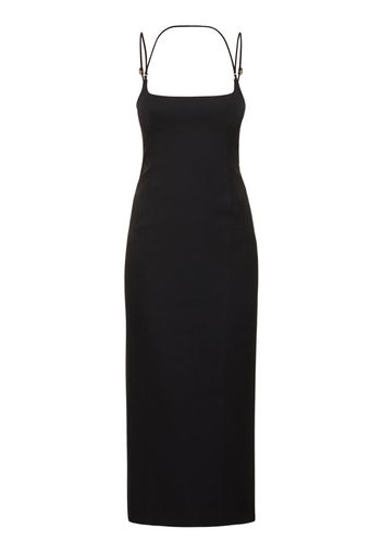 Gabardine Midi Dress