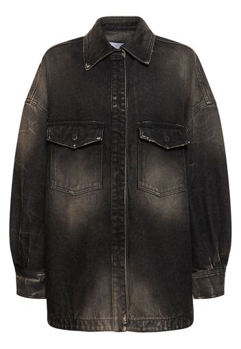 Denim Shirt Jacket W/ Patch Pockets