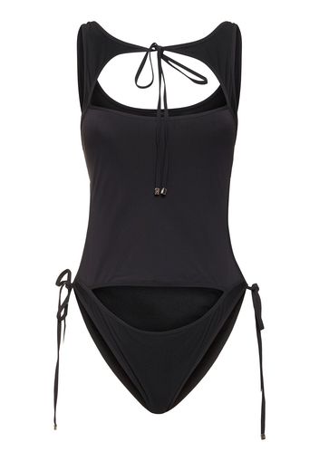 Jersey Cutout One Piece Swimsuit