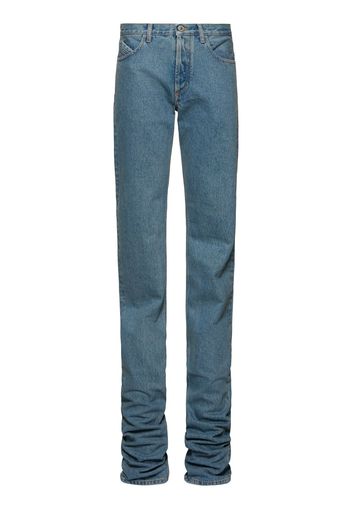 Extra Long Mid Rise Straight Jeans