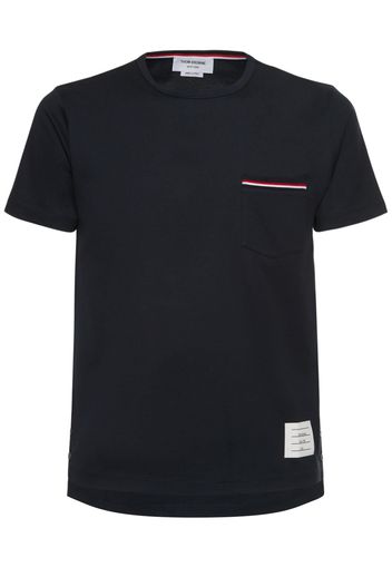 Striped Pocket Cotton T-shirt