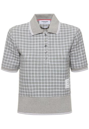 Cotton Tweed Short Sleeved Polo