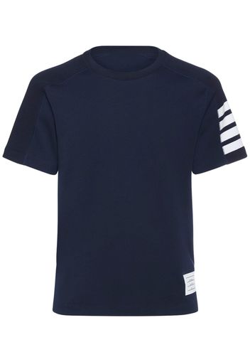 Cotton Ss T-shirt W/ 4 Bar Stripe