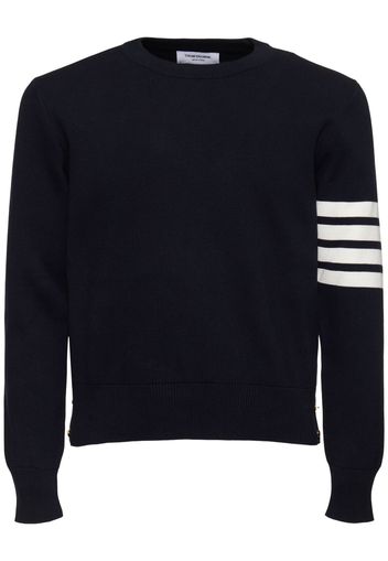 Milano Stitch Cotton Crewneck Sweater