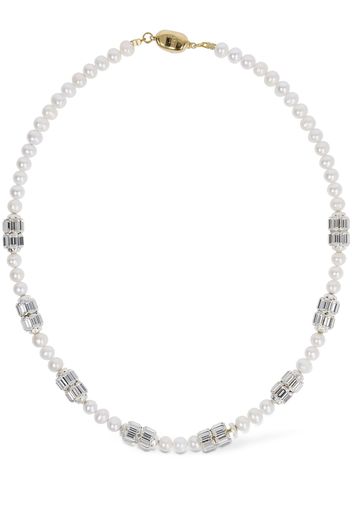 Pearl & Crystal Collar Necklace