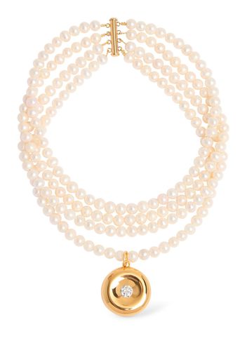 Pearl & Crystal Necklace