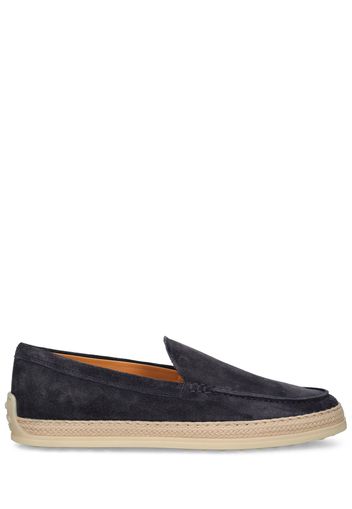 Suede & Rubber Loafers