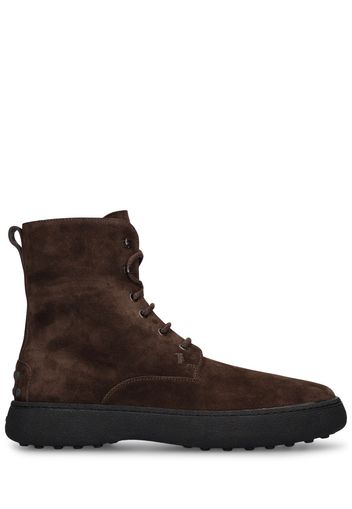 Stivaletto Suede Lace-up Boots